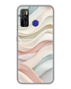 Чохол для TECNO Camon 15 з картинкою «Пастельні ніжні хвилі»