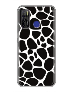 Чохол для TECNO Camon 15 з картинкою «Чорно-білий жираф»