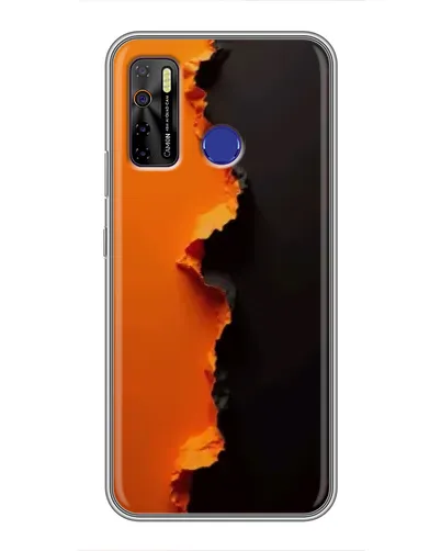 Чохол для TECNO Camon 15 з картинкою «Помаранчевий розлом» Чохол для TECNO Camon 15 з картинкою «Помаранчевий розлом»
