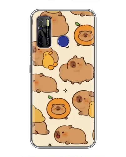 Чохол для TECNO Camon 15 з картинкою «Капібари з апельсинами» Чохол для TECNO Camon 15 з картинкою «Капібари з апельсинами»