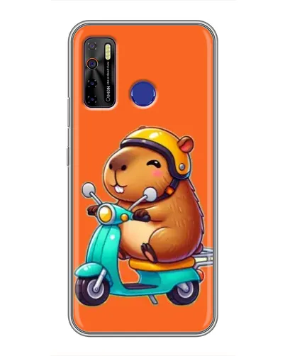 Чохол для TECNO Camon 15 з картинкою «Капібара на скутері» Чохол для TECNO Camon 15 з картинкою «Капібара на скутері»
