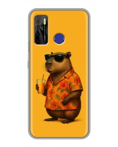 Чохол для TECNO Camon 15 з картинкою «Капібара на відпочинку» Чохол для TECNO Camon 15 з картинкою «Капібара на відпочинку»