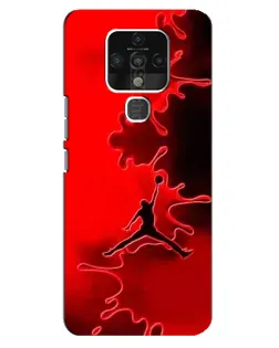 Чохол для TECNO Camon 16 Pro з картинкою «Jordan Red Smoke»