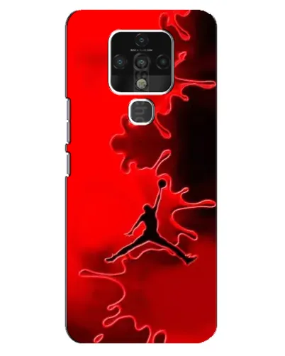 Чохол для TECNO Camon 16 Pro з картинкою «Jordan Red Smoke»