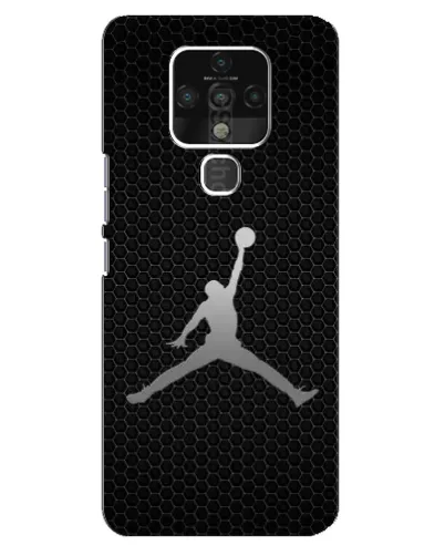 Чохол для TECNO Camon 16 Pro з картинкою «Jordan Dark Carbon»