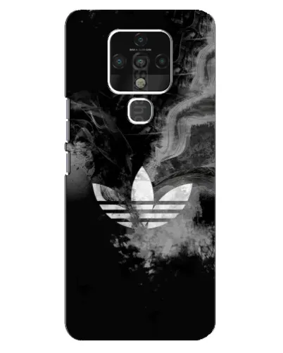 Чехол для TECNO Camon 16 Pro с картинкой «Абстрактный дым Adidas»