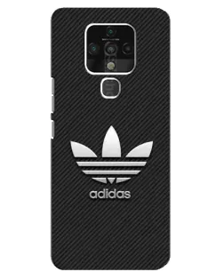 Чехол для TECNO Camon 16 Pro с картинкой «Adidas Карбоновая текстура»