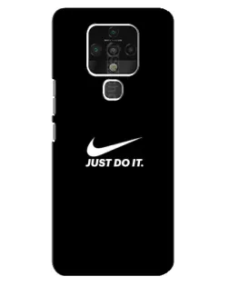 Чехол для TECNO Camon 16 Pro с картинкой «Минимализм от Nike»