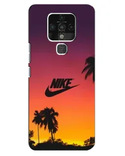 Чехол для TECNO Camon 16 Pro с картинкой «Nike на закате солнца»
