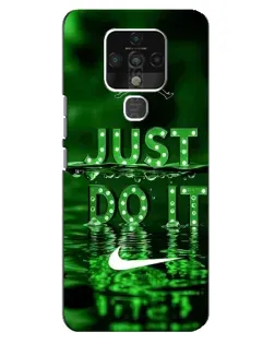 Чехол для TECNO Camon 16 Pro с картинкой «Зеленый неоновый Nike»