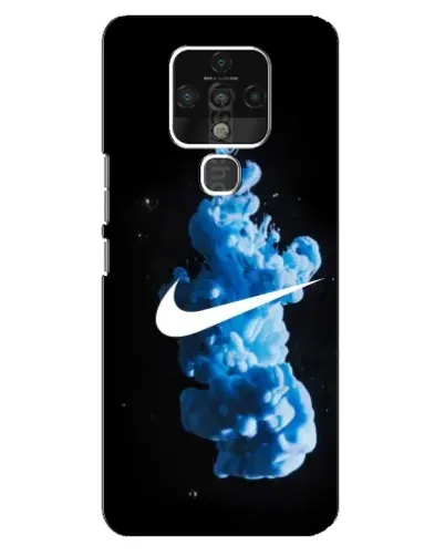 Чехол для TECNO Camon 16 Pro с картинкой «Nike и синий дым» Чехол для TECNO Camon 16 Pro с картинкой «Nike и синий дым»