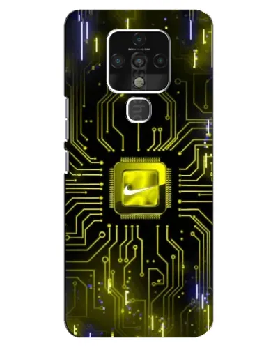 Чехол для TECNO Camon 16 Pro с картинкой «Nike — золотая искра» Чехол для TECNO Camon 16 Pro с картинкой «Nike — золотая искра»
