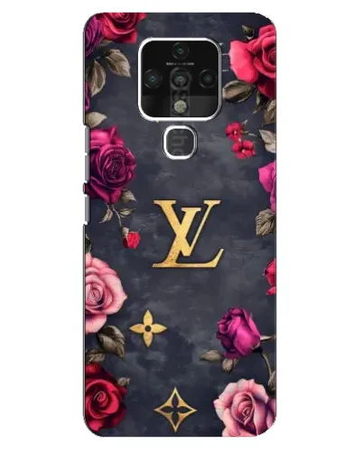 Чехол для TECNO Camon 16 Pro с картинкой «Цветочный Louis Vuitton»