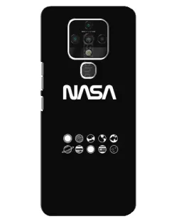 Чехол для TECNO Camon 16 Pro с картинкой «NASA — технический принт»