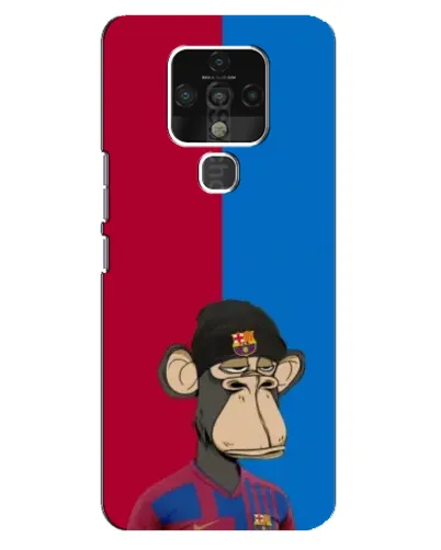 Чохол для TECNO Camon 16 Pro з картинкою «Bored Ape — фанат Барси»