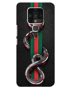 Чохол для TECNO Camon 16 Pro з картинкою «Gucci — змія на смузі»