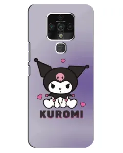 Чехол для TECNO Camon 16 Pro с картинкой «Kuromi — фиолетовый арт»