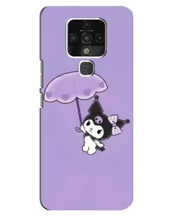 Чехол для TECNO Camon 16 Pro с картинкой «Kuromi с зонтиком»