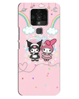 Чехол для TECNO Camon 16 Pro с картинкой «My Melody и Kuromi»