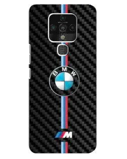 Чохол для TECNO Camon 16 Pro з картинкою «Емблема BMW та карбон»