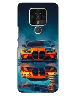 Чохол для TECNO Camon 16 Pro з картинкою «BMW — золота емблема»
