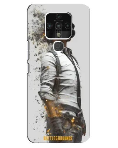 Чехол для TECNO Camon 16 Pro с картинкой «PUBG — боец в пыли»