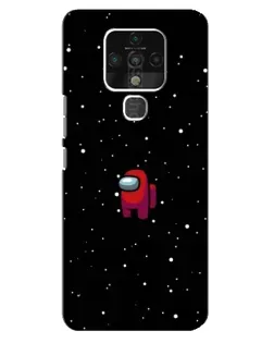 Чехол для TECNO Camon 16 Pro с картинкой «Красный Among Us»