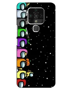 Чехол для TECNO Camon 16 Pro с картинкой «Команда Among Us»