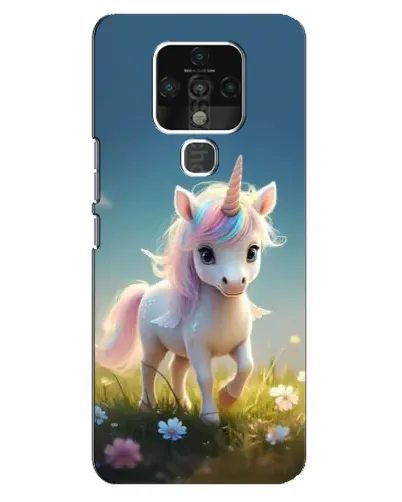 Чехол для TECNO Camon 16 Pro с картинкой «Единорог на поляне»