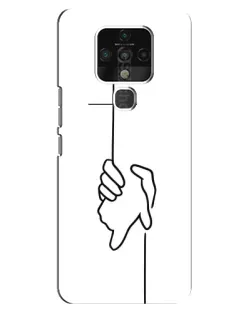 Чохол для TECNO Camon 16 Pro з картинкою «Рука тримає»
