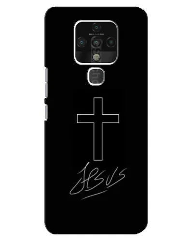 Чохол для TECNO Camon 16 Pro з картинкою «Графічний хрест Jesus» Чохол для TECNO Camon 16 Pro з картинкою «Графічний хрест Jesus»