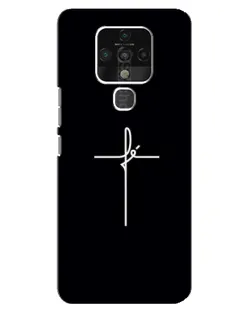 Чохол для TECNO Camon 16 Pro з картинкою «Тонкий хрест»