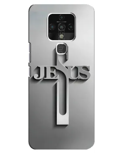 Чохол для TECNO Camon 16 Pro з картинкою «Металевий хрест Jesus» Чохол для TECNO Camon 16 Pro з картинкою «Металевий хрест Jesus»