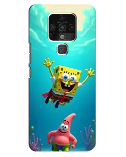 Чохол для TECNO Camon 16 Pro з картинкою «Спанч Боб під водою»
