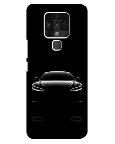 Чохол для TECNO Camon 16 Pro з картинкою «Силует Tesla Night»