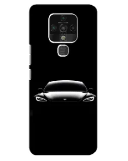 Чохол для TECNO Camon 16 Pro з картинкою «Фари Tesla Night»