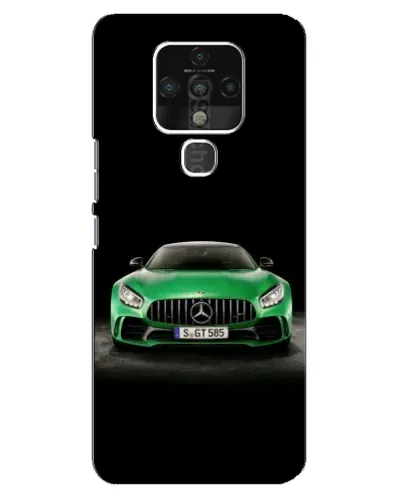 Чохол для TECNO Camon 16 Pro з картинкою «Mercedes — неоновий лого»