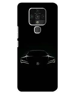 Чохол для TECNO Camon 16 Pro з картинкою «Mercedes — силует авто»