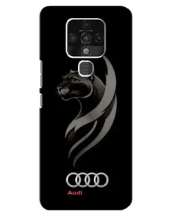Чохол для TECNO Camon 16 Pro з картинкою «Графіка — пантера та Audi»