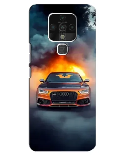 Чохол для TECNO Camon 16 Pro з картинкою «Audi у вогняному диму» Чохол для TECNO Camon 16 Pro з картинкою «Audi у вогняному диму»