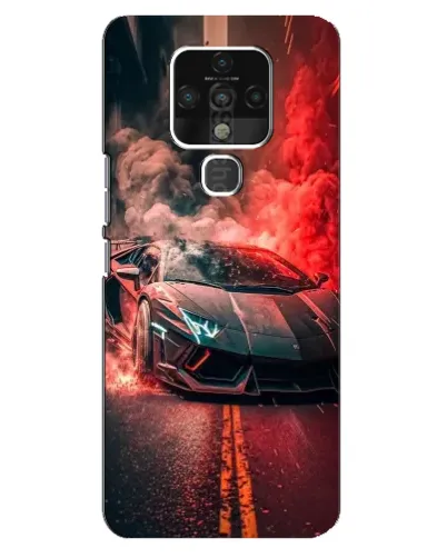 Чохол для TECNO Camon 16 Pro з картинкою «Lamborghini червоний дим» Чохол для TECNO Camon 16 Pro з картинкою «Lamborghini червоний дим»