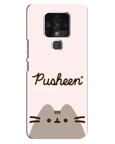 Чехол для TECNO Camon 16 Pro с картинкой «Pusheen логотип»