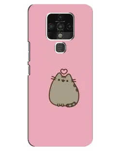 Чехол для TECNO Camon 16 Pro с картинкой «Pusheen сердце»