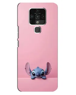 Чехол для TECNO Camon 16 Pro с картинкой «Stitch выглядывает»