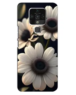 Чехол для TECNO Camon 16 Pro с картинкой «Белые маргаритки макро»