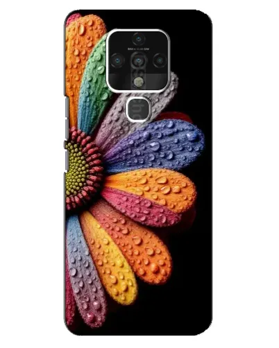Чехол для TECNO Camon 16 Pro с картинкой «Радужный цветок»