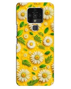 Чехол для TECNO Camon 16 Pro с картинкой «Ромашковое солнце»