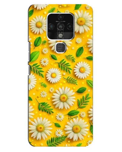 Чехол для TECNO Camon 16 Pro с картинкой «Ромашковое солнце»