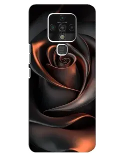 Чехол для TECNO Camon 16 Pro с картинкой «Шелковая черная роза»