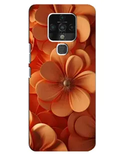 Чехол для TECNO Camon 16 Pro с картинкой «Оранжевый макро цветок»